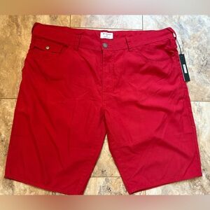 NWT True Religion Swimwear Men’s Red Board Shorts Size 42